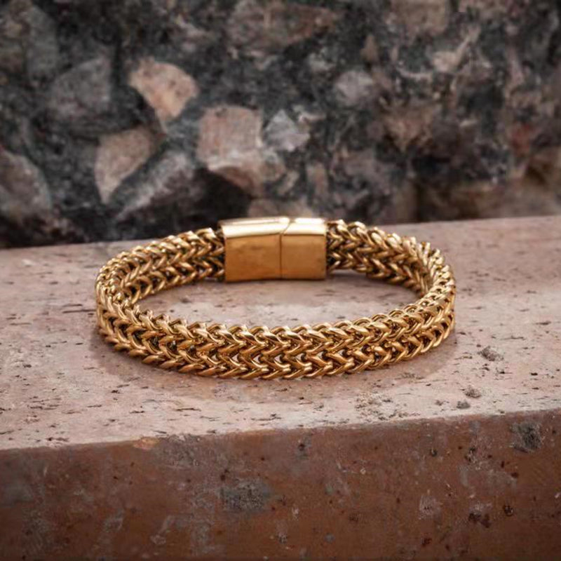Vintage Oxidized Cool Chain Bracelet