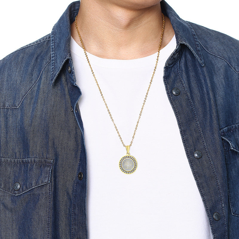 Islamic 4 Qul Pendant Golden