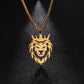 New Stainless Steel Lion Pendant Necklace