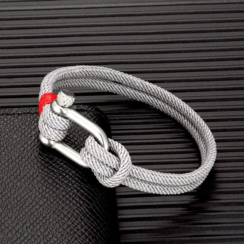 Stainless Steel U shape Paracord Bracelet