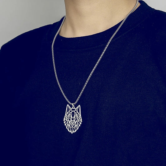 Trendy Wolf Pendant Necklace