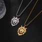 New Stainless Steel Lion Pendant Necklace