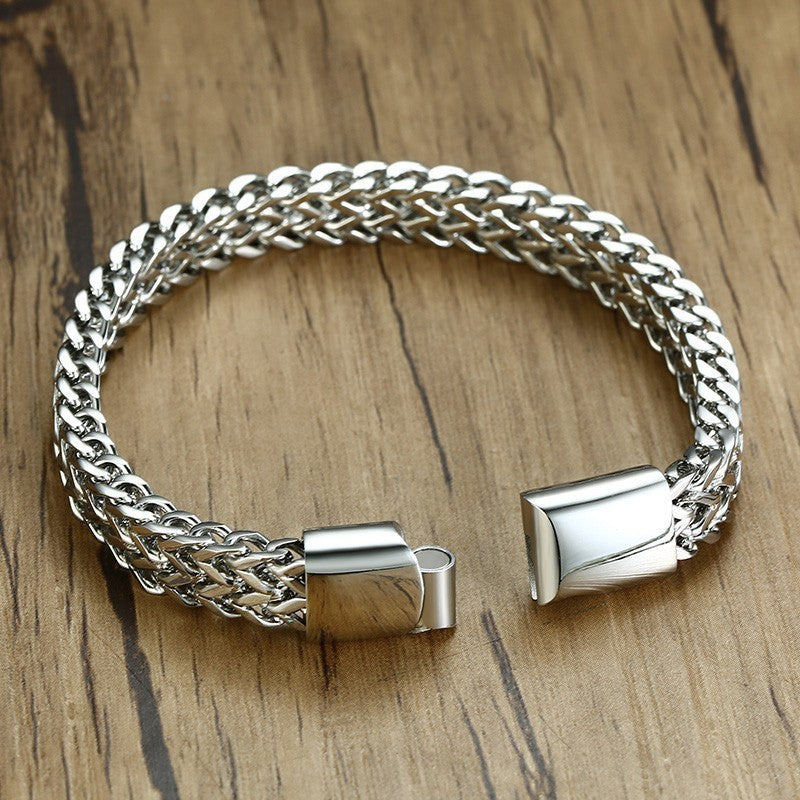 Vintage Oxidized Cool Chain Bracelet
