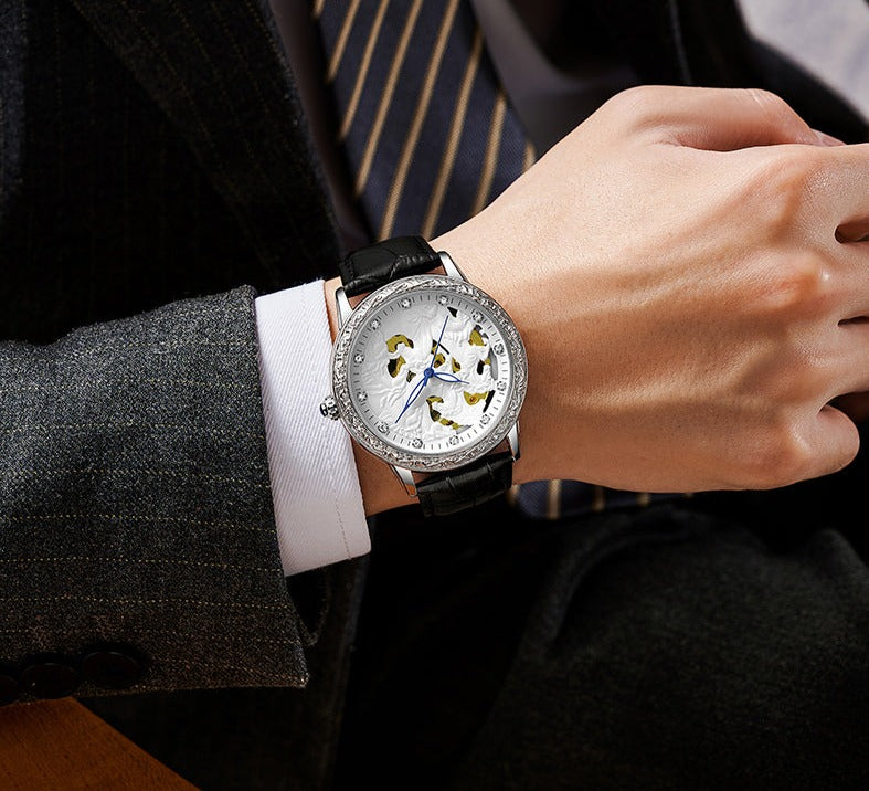 Eight Horses Skeleton Mechanical Watch