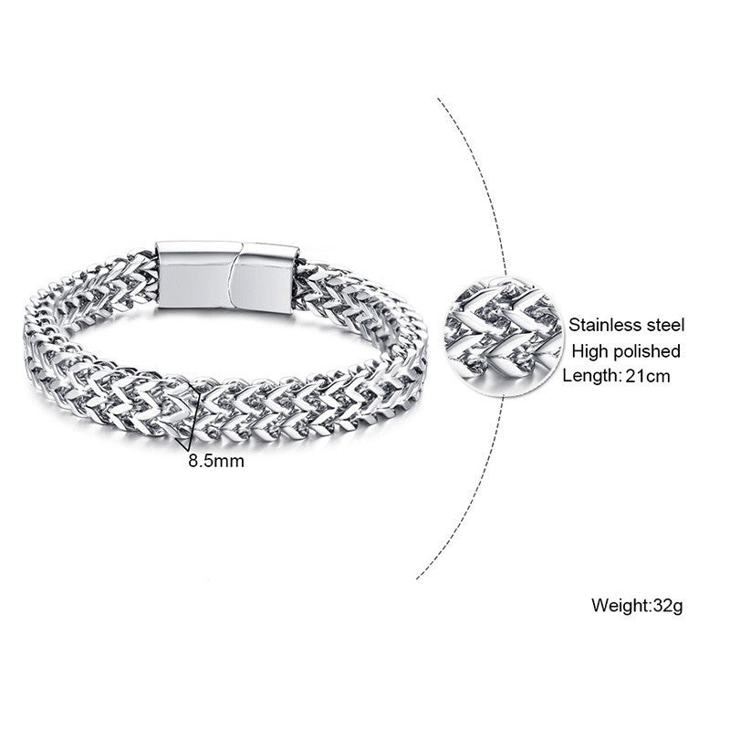 Vintage Oxidized Cool Chain Bracelet