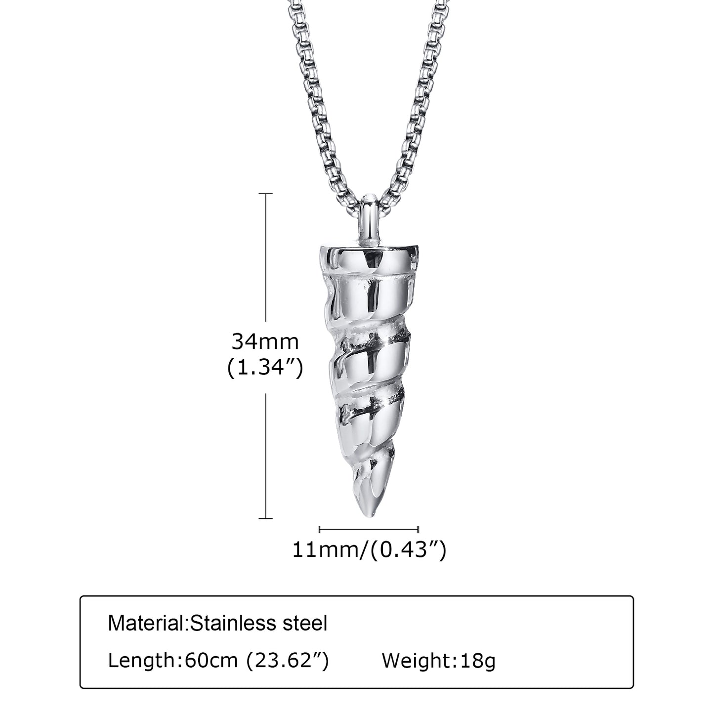 Rock Punk Stainless Steel Pendant