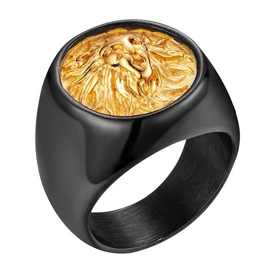 Lion Head Stainless Steel Ring