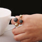 Ball Resin Little Golden Beans Ring Simple