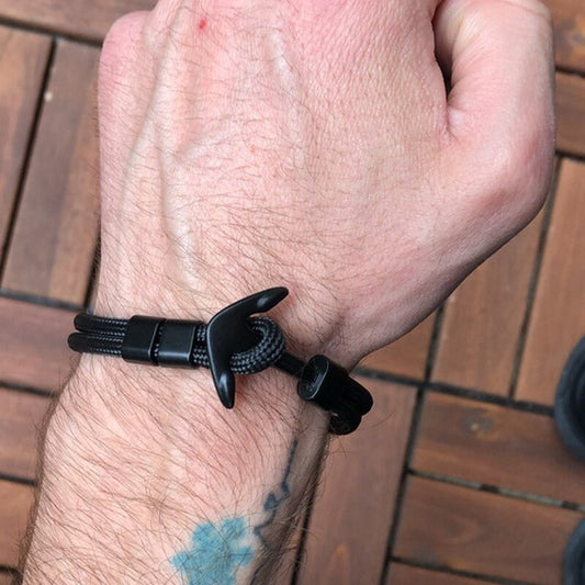 Classic Anchor Charm Men Bracelet