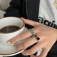Fashion Luxury Crystal Ring for Women Green