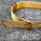 Stainless Steel metal mesh adjustable buckle bracelet