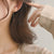 Silver Color Fashion Elegant Heart-Shaped Long Tassel Earrings