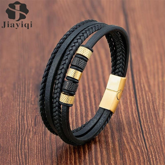 Luxury Stainless Steel Beaded Bracelet
