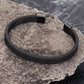 Men Vintage Black Stainless Steel Bangle