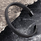 Men Vintage Black Stainless Steel Bangle