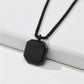 Square Necklace for Men Gold Silver Color Stainless Steel Geometric